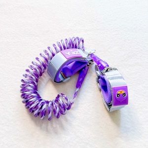 4/$22 Yaz Toddler Leash Purple Anti Lost Wrist Link Velcro Baby Child Safety